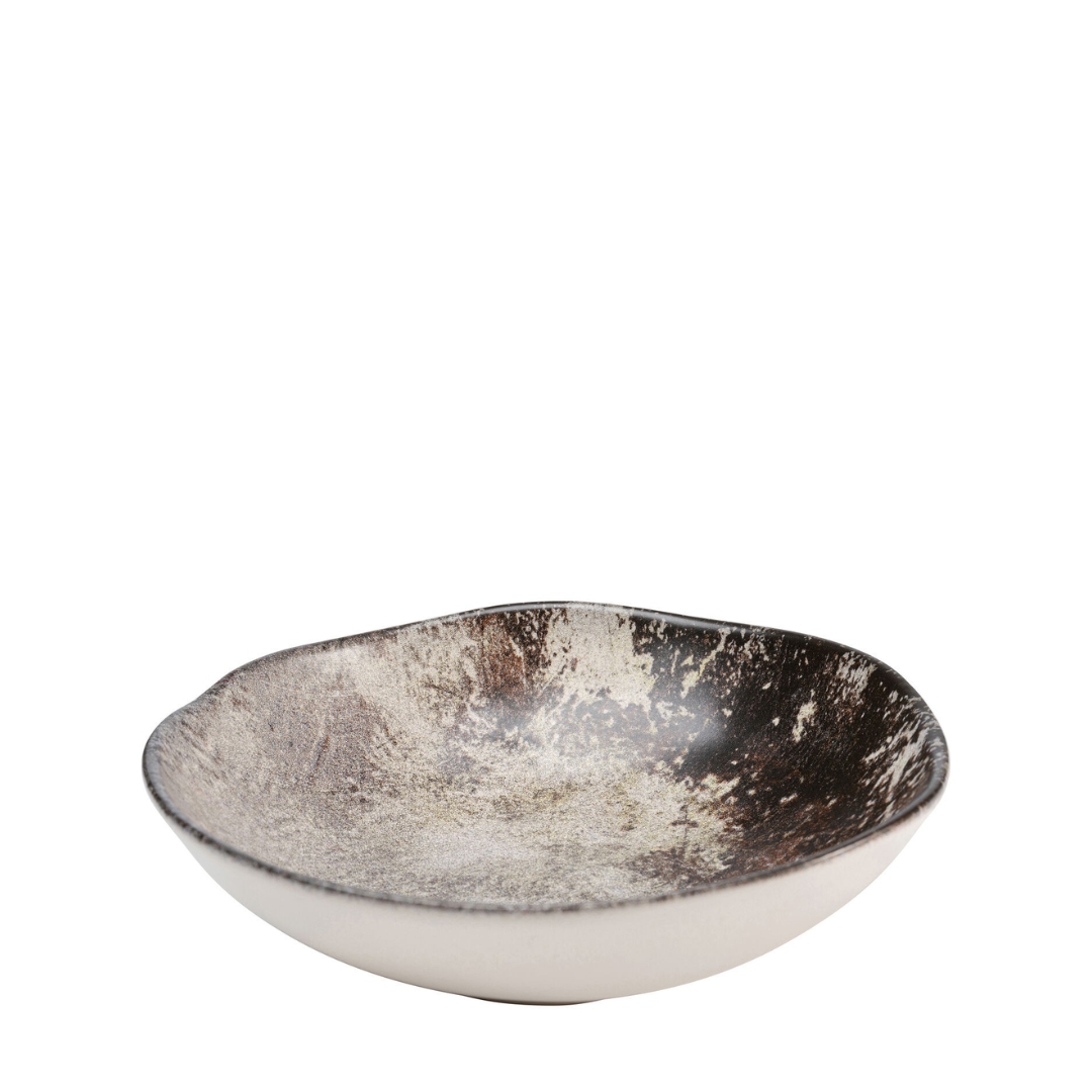 Deep Plate Savannah Brown Grey Matt Ø20cm