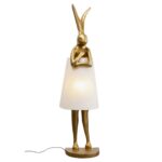 Floor lamp animal rabbit goldwhite 150cm