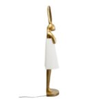 Floor lamp animal rabbit gold white 150cm (10)