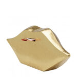 Money box lips gold 13cm (2)