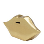 Money box lips gold 13cm (4)