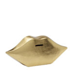 Money box lips gold 13cm (5)