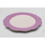 Plate harlequin purple Ø27cm (10)