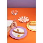 Plate harlequin purple Ø27cm (5)