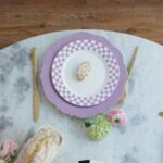 Plate harlequin purple Ø27cm (7)