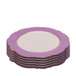 Plate harlequin purple Ø27cm (8)