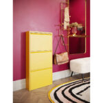 Shoe cabinet caruso 3 yellow (mo) (2)