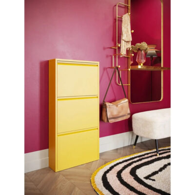 Shoe cabinet caruso 3 yellow (mo) (2)
