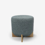 Stool volcano mint black Ø45cm