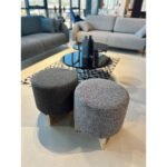 Stool volcano white black Ø45cm (3)