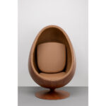 Swivel armchair eye ball walnut (12)