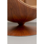 Swivel armchair eye ball walnut (17)