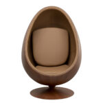 Swivel armchair eye ball walnut (8)