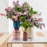 Vase marvelous duo yellow purple 31cm (4)