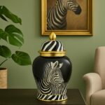 Vase zebra face 38cm (2)