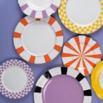 Plate Harlequin Purple Ø31cm (4)