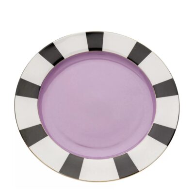 Plate Harlequin Purple Ø31cm