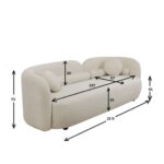 Sofa 3 Seater Kelly Boucle 225cm (19)