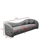 Divan 3 Vendësh Livia Melange Kafe 261cm (17)