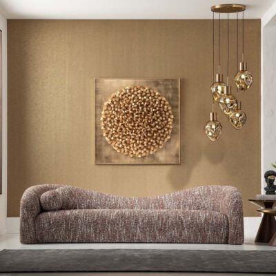 Sofa 3 Seater Livia Melange Brown 261cm (2)