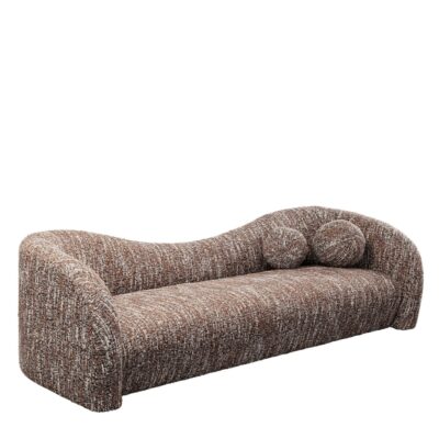 Sofa 3 Seater Livia Melange Brown 261cm