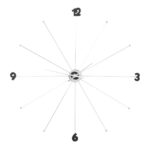 Wall Clock Like Umbrella Chrome