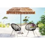 Armchair Acapulco Mono Black 2 Set (2)