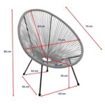 Armchair Acapulco Mono Black 2 Set (6)