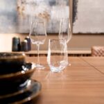 Champagne Glass Diamond Gold Rim (3)