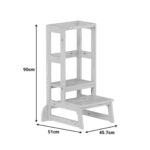Children's Learning Tower Chiquel Montessori style Natural 45.7x51x90cm (11)