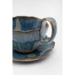 Cup And Saucer Mina Blue (6 set) (5)