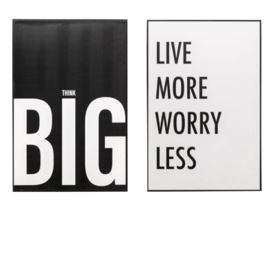 Framed Picture Big Live More (2 Set)