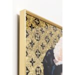 Врамена слика Муза Уметник со меурчиња 40x50 см (4)