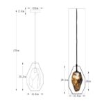 Pendant Light Diamond Fever Dining Black 17cm (5)