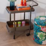 Stool Flower Fever Blue Ø39cm (3)