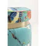 Stool Flower Fever Blue Ø39cm (6)
