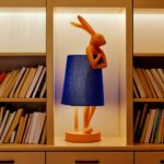 Table Lamp Animal Rabbit Orange Blue 50cm (2)