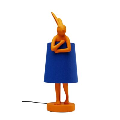 Table Lamp Animal Rabbit Orange Blue 50cm