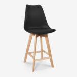 Bar Stool Gaston Black Natural
