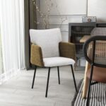 Chair Armchair Beige Mustard Black (2)
