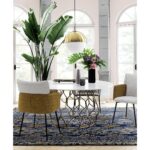 Chair Armchair Beige Mustard Black (3)