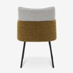Chair Armchair Beige Mustard Black (8)