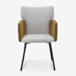 Chair Armchair Beige Mustard Black (9)