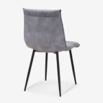 Chair Linea Silverish Grey Black (4)