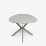 Coffee Table Caspian Latte Marble Grey 120x60cm (5)