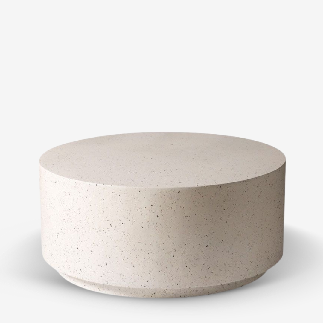 Coffee Table Wheel Terrazzo Ø90cm