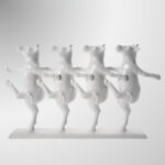 Deco Figurine Dancing Cows (4)