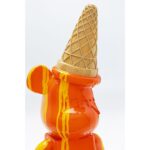 Deco Figurine Gelato Bear Orange 40cm (5)