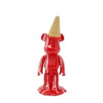 Deco Figurine Gelato Bear Red 40cm