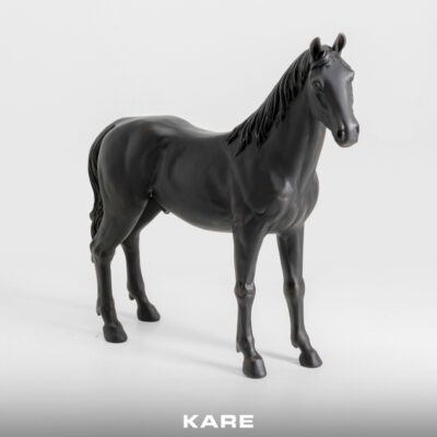 Deco Figurine Horse Black 45cm (2)